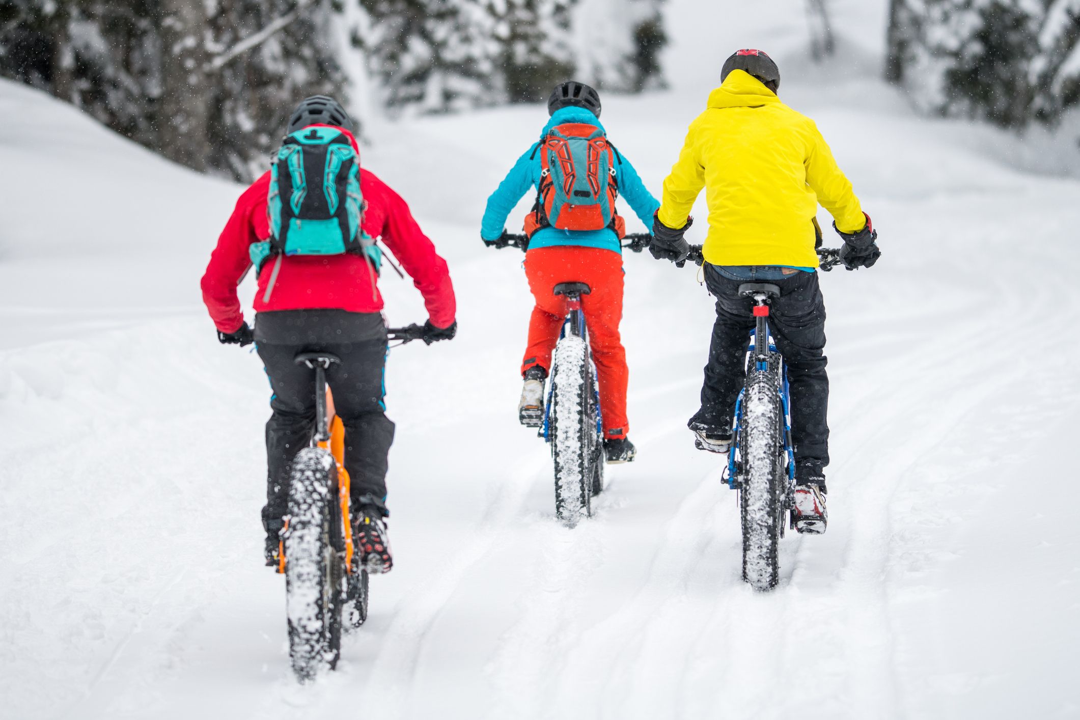 دوچرخه سواری در برف _ آیبایک