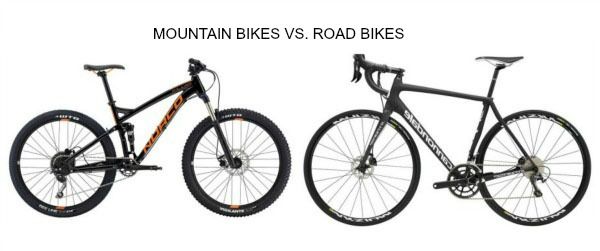 مقایسه دوچرخه کوهستان با جاده یا کورسی - آیبایک