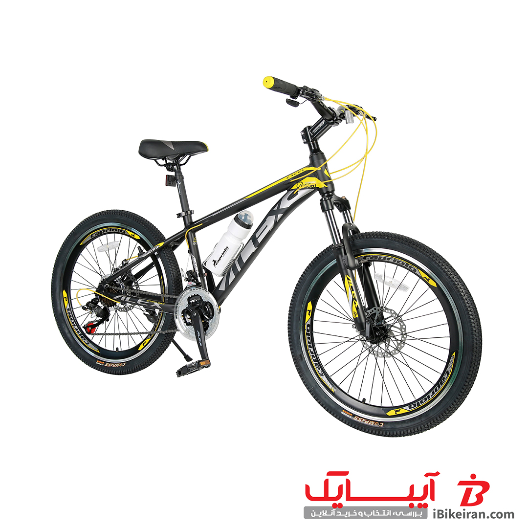 دوچرخه الکس مدل EXCEL 2023 سایز 24 رنگ زرد - آیبایک