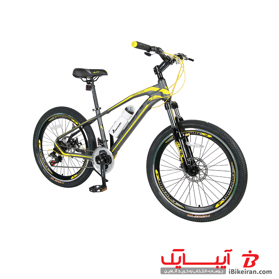 دوچرخه الکس مدل MACAN 2022 سایز 24 رنگ زرد - آیبایک