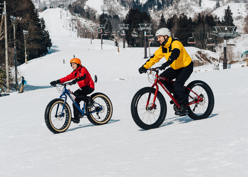 دوچرخه سواری فت بایک در زمستان - آیبایک